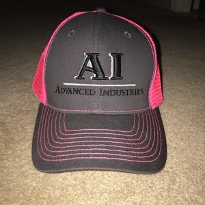 Pink and grey SnapBack cap